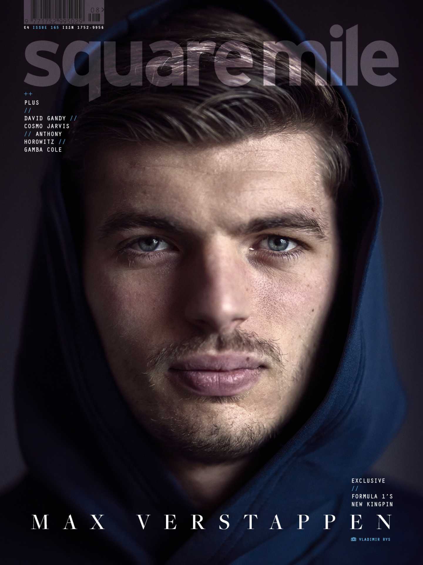 Max Verstappen photographed by Vladimir Rys for Square Mile