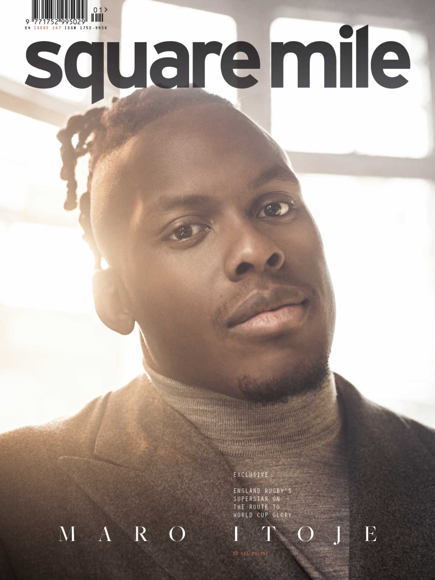 Maro Itoje photographed by Lee Malone for Square Mile