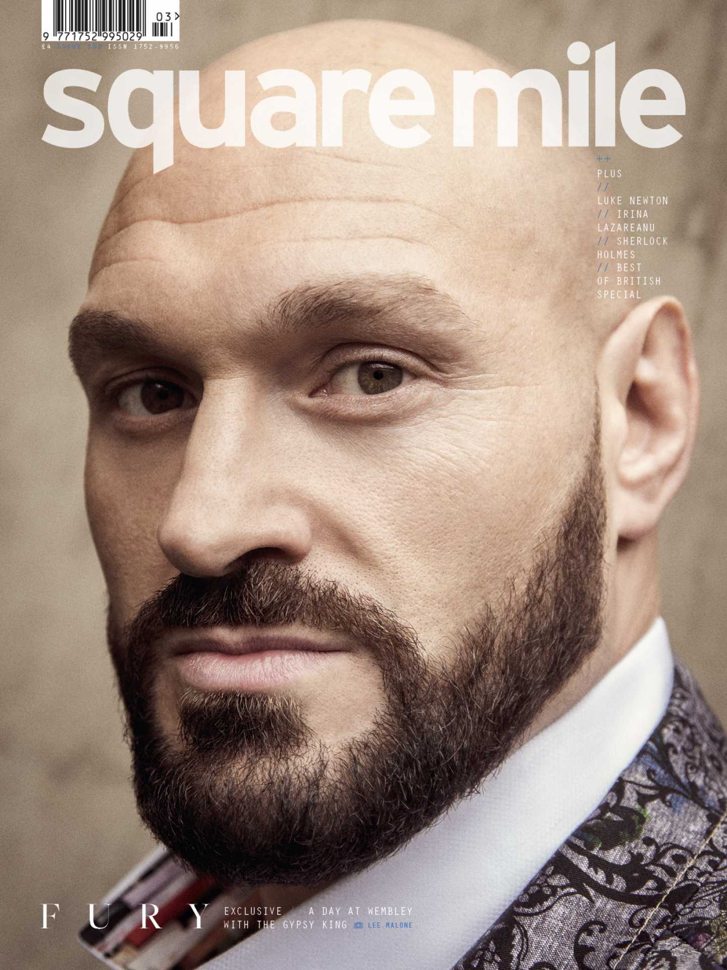 Tyson Fury photographed by Lee Malone for Square Mile