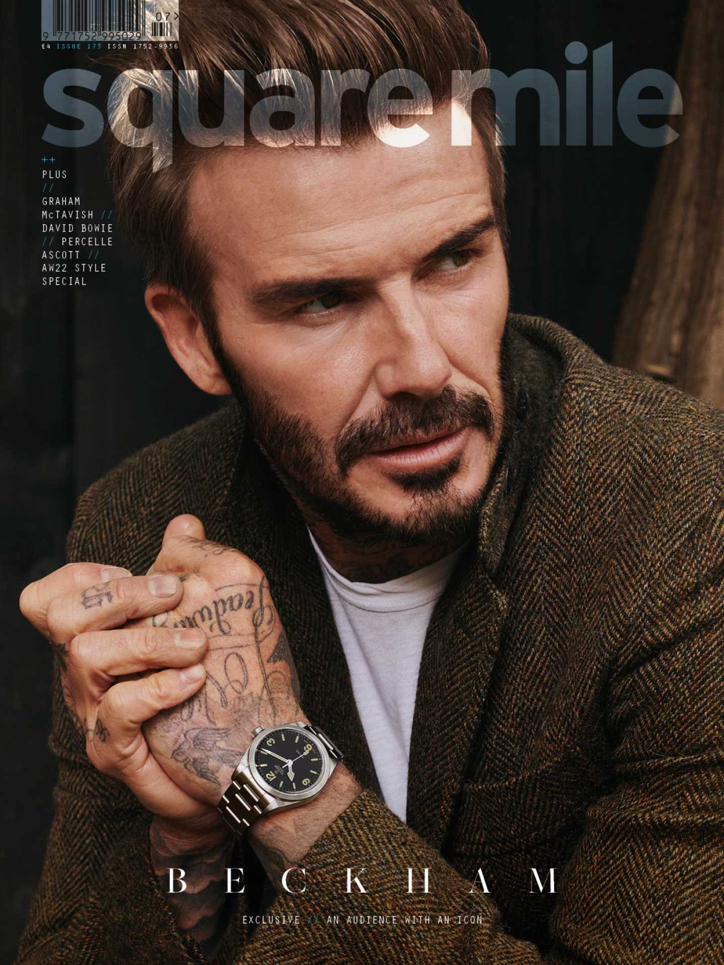 David Beckham photographed for Square Mile