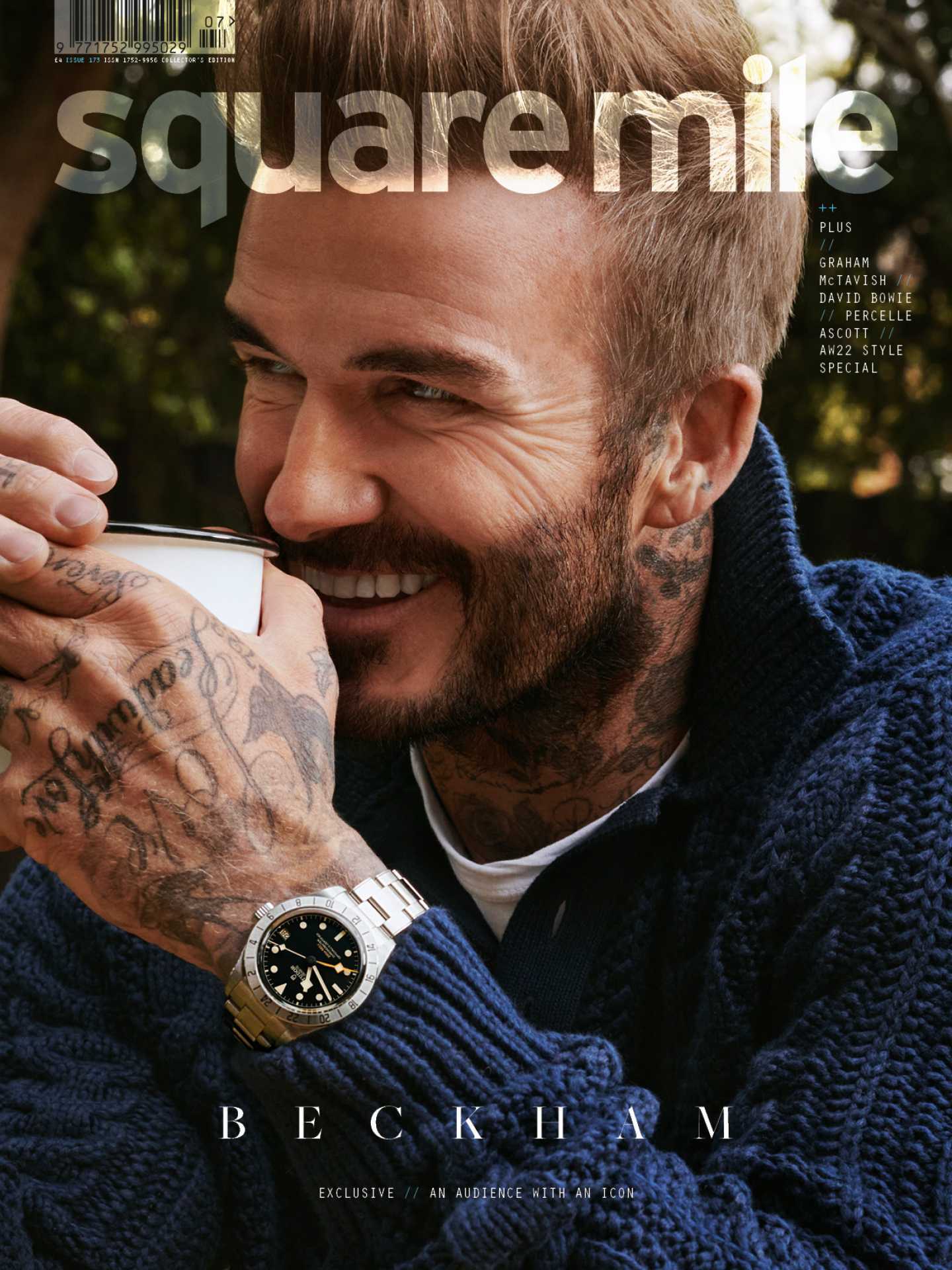 David Beckham photographed for Square Mile