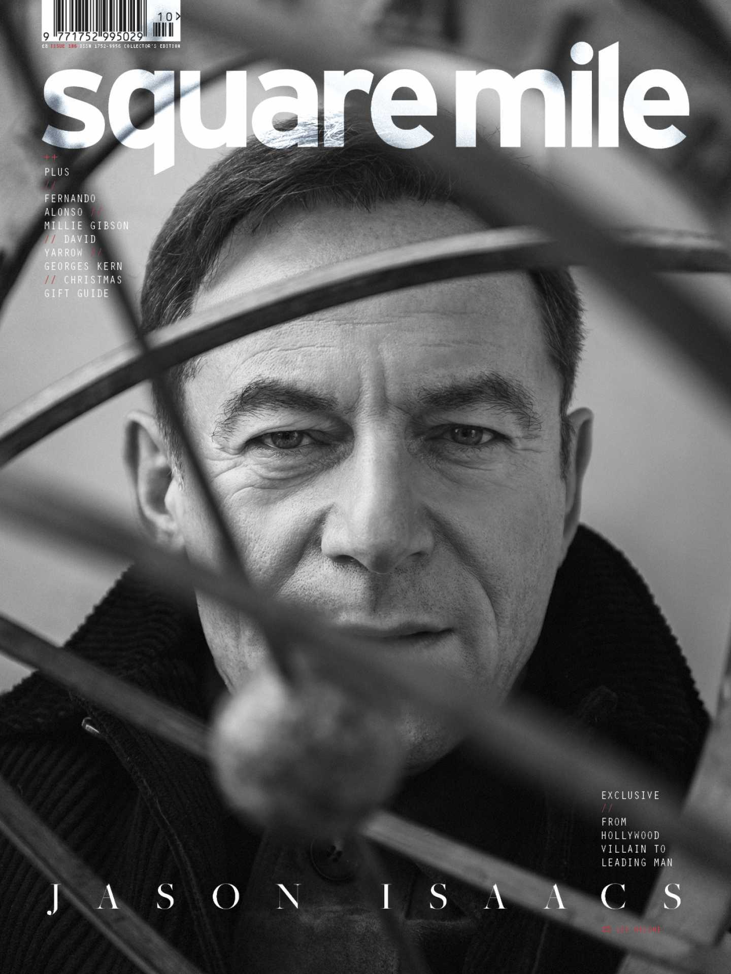 Jason Isaacs photographed by Lee Malone for Square Mile