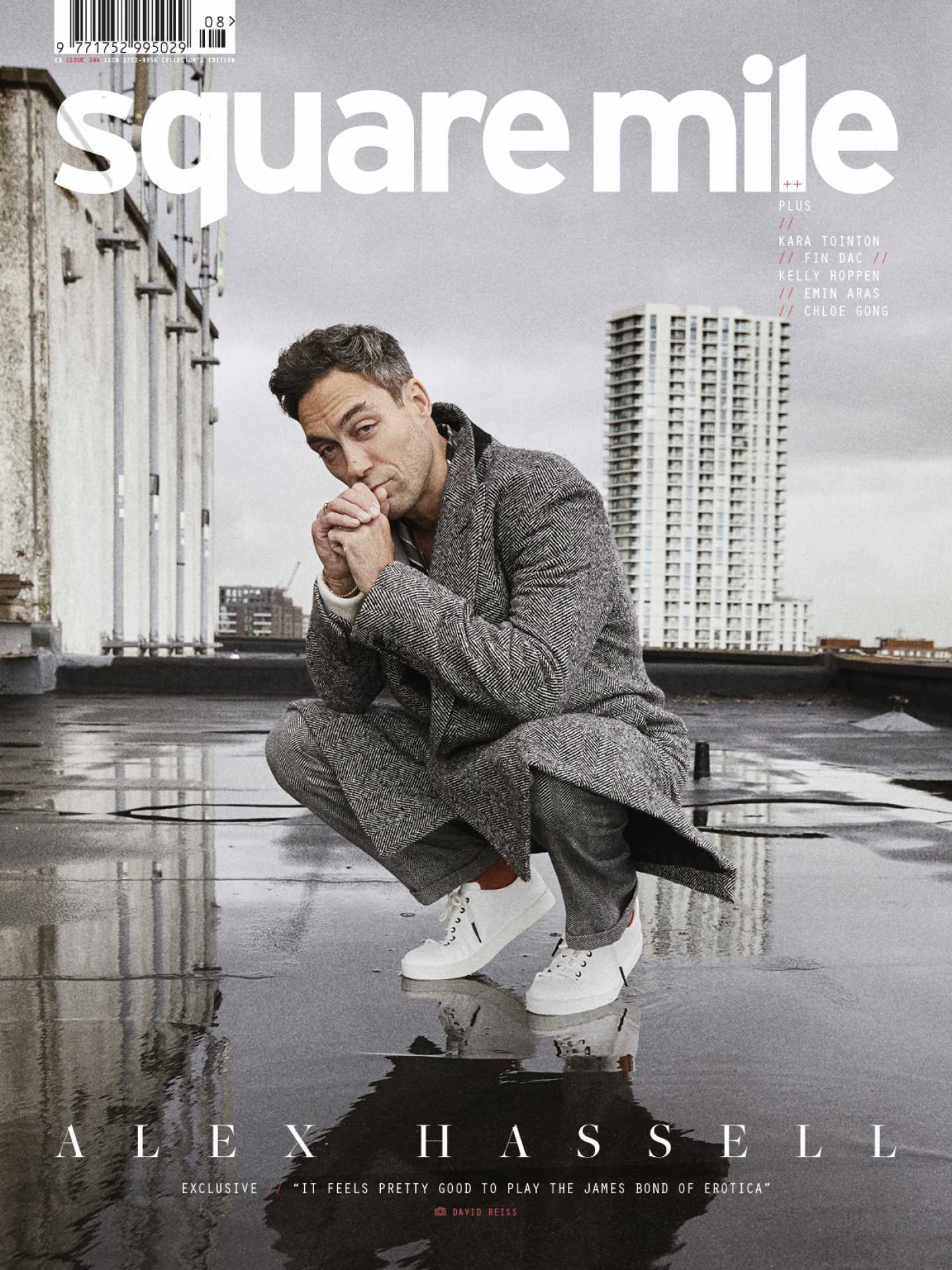 Alex Hassell photographed for Square Mile by David Reiss