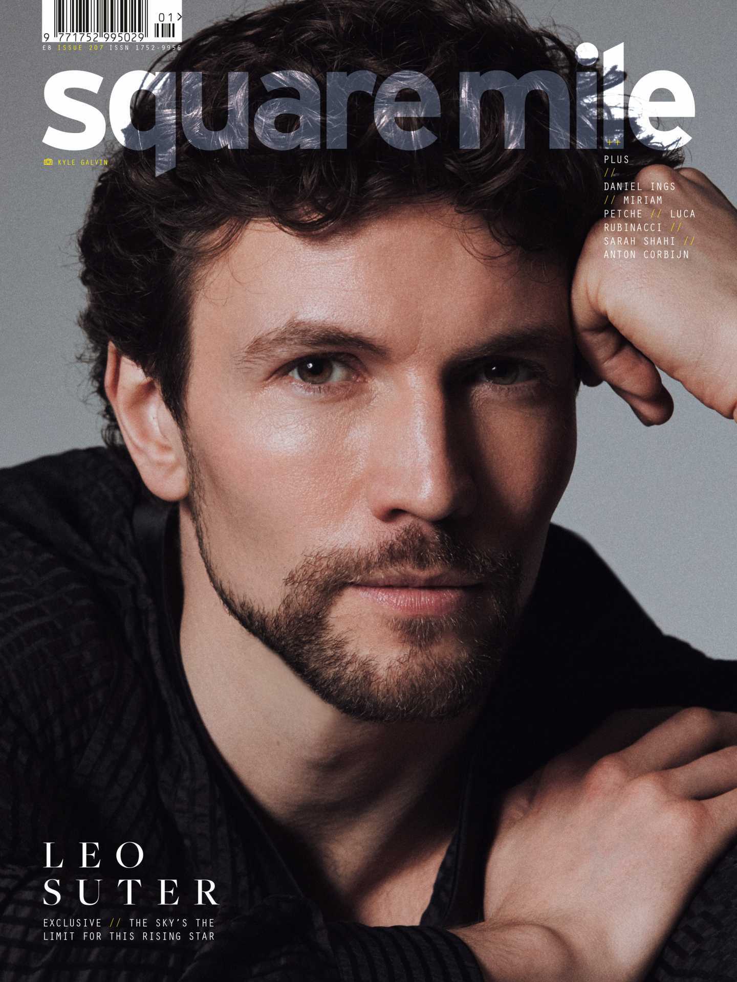 Cover star Leo Suter photographed for Square Mile by Kyle Galvin
