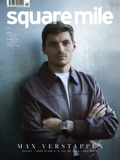 Max Verstappen photographed coutesy of TAG for the Square Mile issue 212 cover